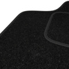 Tappetini in feltro compatibili con Smart Forfour II (2014-2023) - tappeti auto nero