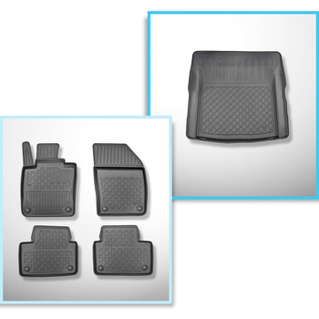 Completo di tappetini e tappetino per bagagliaio TPE per: Volvo S60 III 10.2018-