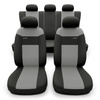 Coprisedili compatibili con Alfa Romeo 166 I, II, III (1998-2007) - fodere sedili universali - set coprisedili auto - RSL-G2