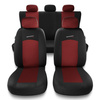 Coprisedili compatibili con Alfa Romeo 166 I, II, III (1998-2007) - fodere sedili universali - set coprisedili auto - S-RD