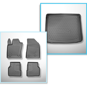 Completo di tappetini e tappetino per bagagliaio TPE per: Alfa Romeo Tonale 965 