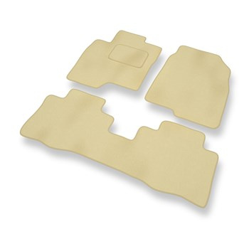 Premium tappetini auto in velluto compatibili con Chevrolet Captiva II (2011-....) - tappeti auto beige