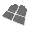 Premium tappetini auto in velluto compatibili con Renault Clio II (1998-2012) - tappeti auto grigio