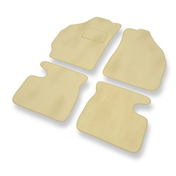 Premium tappetini auto in velluto compatibili con Daewoo Matiz (1998-2008) - tappeti auto beige