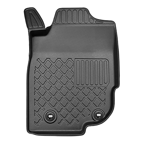 Tappetini Auto in TPE compatibili con Toyota Hilux VII Pick-Up (2006-08.2016) - cabina doppia - tappeti auto neri