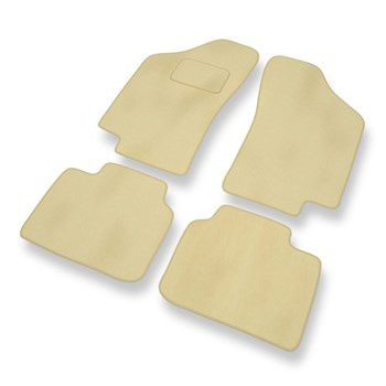 Premium tappetini auto in velluto compatibili con Fiat Tipo I (1988-1995) - tappeti auto beige