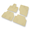 Premium tappetini auto in velluto compatibili con Audi Q7 I (2005-2015) - tappeti auto beige