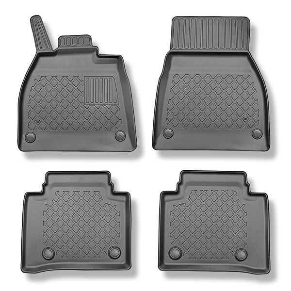 Tappetini Auto in TPE compatibili con Mercedes-Benz EQS V297 Berlina (09.2021-....) - tappeti auto neri