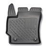 Completo di tappetini e tappetino per bagagliaio TPE per: Toyota Corolla XII E210 02.2019-.... (Hatchback) - bagagliaio inferiore; per auto senza pavimento mobile nel bagagliaio; anche per versione ibrida