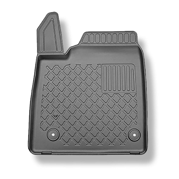 Completo di tappetini e tappetino per bagagliaio TPE per: Kia EV6 10.2021-.... (Crossover) - bagagliaio superiore; per pavimento doppio del bagagliaio nella posizione superiore