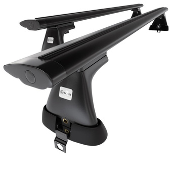 Barre portatutto in alluminio compatibili con Mercedes-Benz Classe S W220 Berlina (1999-2005) - senza punti di fissaggio di serie - portapacchi auto colore nero - portabagagli barre da tetto