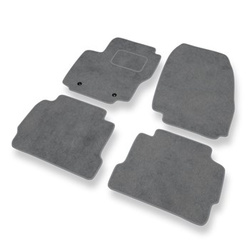Premium tappetini auto in velluto compatibili con Ford Mondeo IV (2007-2014) - tappeti auto grigio