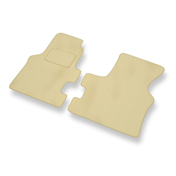 Premium tappetini auto in velluto compatibili con Volkswagen Transporter T4 Van (1990-2003) con cambio manuale - tappeti auto beige