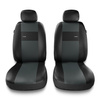 Coprisedili anteriori compatibili con Seat Leon I, II, III (1999-2019) - fodere sedili universali - set coprisedili auto - 2XL-G