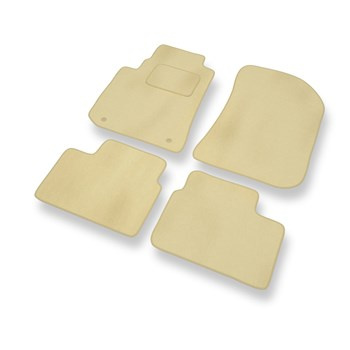 Premium tappetini auto in velluto compatibili con Rover 75 (1999-2005) - tappeti auto beige