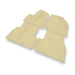Premium tappetini auto in velluto compatibili con Ford Transit Connect (5-persona) (2003-2014) - tappeti auto beige