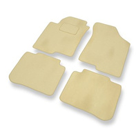 Premium tappetini auto in velluto compatibili con Kia Cerato I (2003-2008) - tappeti auto beige