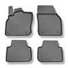 Tappetini Auto in TPE compatibili con Opel Corsa F (VI) Hybrid Hatchback (02.2024-....) - tappeti auto neri