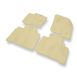 Premium tappetini auto in velluto compatibili con Ford S-Max II (2015-2023) - tappeti auto beige