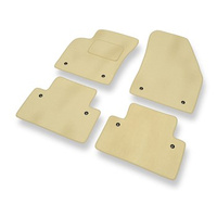 Premium tappetini auto in velluto compatibili con Volvo C30 I (2006-2012) - tappeti auto beige