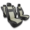 Coprisedili compatibili con Alfa Romeo 159 (2005-2011) - fodere sedili universali - set coprisedili auto - XL-BE