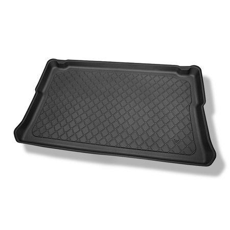 Vasca baule compatibile con Opel Vivaro B Van (09.2014-02.2019) - versione autovettura per trasporto di persone (station wagon/tour); dietro la 3a fila di sedili; versione corta (short); sedili non scorrevoli, montati su ganci - tappetino per bagagliaio -