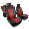 Coprisedili compatibili con Alfa Romeo 145 (1994-2000) - fodere sedili universali - set coprisedili auto - CM-RD