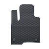 Tappetini auto in gomma compatibili con Fiat Panda III Hatchback (2012-....) - tappeti gomma  - nero - 4 pz.