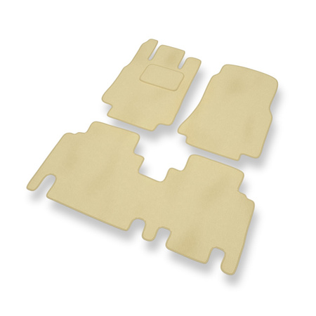Premium tappetini auto in velluto compatibili con Mercedes-Benz Vaneo (2001-2005) - tappeti auto beige