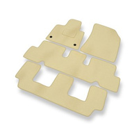 Premium tappetini auto in velluto compatibili con Citroen C4 Picasso (2013-2018) - tappeti auto beige