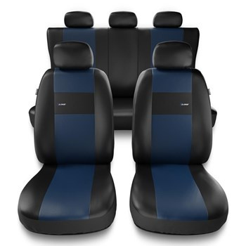 Coprisedili compatibili con BMW X1 I, II (2009-2022) - fodere sedili universali - set coprisedili auto - XL-BL