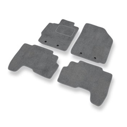 Premium tappetini auto in velluto compatibili con Toyota Yaris II Hatchback, Berlina (2005-2010) - tappeti auto grigio