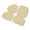 Premium tappetini auto in velluto compatibili con Fiat Croma II (2005-2011) - tappeti auto beige