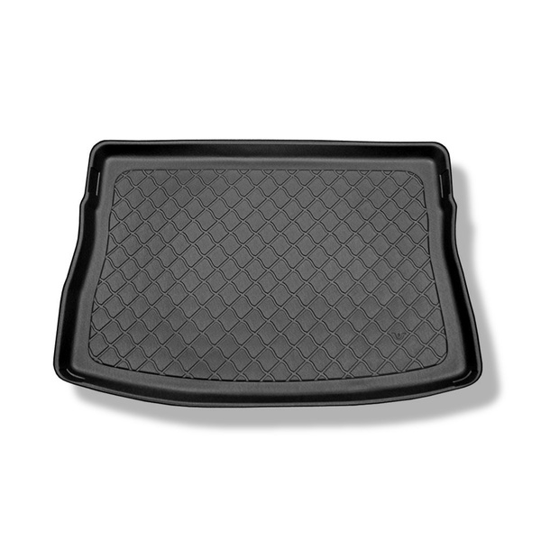 Vasca baule compatibile con Volkswagen Golf VII Hatchback (10.2012-12.2019) - vano superiore con ruota di scorta/kit di riparazione; ruota sostituibile piena - tappetino per bagagliaio - tappeto bagagliaio per auto