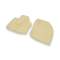 Premium tappetini auto in velluto compatibili con Honda Civic VIII (3 porte, 5 porte) (2006-2011) - tappeti auto beige