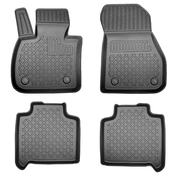 Tappetini Auto in TPE compatibili con BMW 2 F46 Gran Tourer (03.2015-2021) - 5 o 7 posti; senza la terza fila di sedili - tappeti auto neri