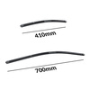 Spazzole tergicristallo anteriori compatibili con DS 7 Crossback (09.2017-....) - tergicristalli auto - lame tergilunotto - spazzole piatte
