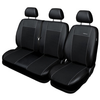Coprisedili su misura compatibili con Ford Transit Custom Van (2012-2023) solo sedili anteriori - fodere sedili - set coprisedili auto - nero
