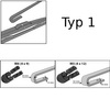 Spazzole tergicristallo anteriori compatibili con Isuzu NKR Van (1997-2019) - tergicristalli auto - lame tergilunotto - spazzole standard