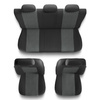 Coprisedili compatibili con BMW X6 E71, E72, F16 (2008-2019) - fodere sedili universali - set coprisedili auto - UNE-2