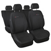 Coprisedili su misura compatibili con Citroen C4 Hatchback (2004-2010) - fodere sedili - set coprisedili auto - E4