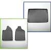 Completo di tappetini e tappetino per bagagliaio TPE per: Aixam City 10.2016-.... (Hatchback)