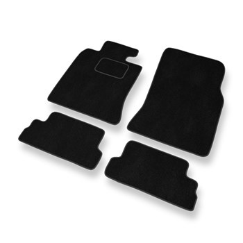 Premium tappetini auto in velluto compatibili con Mini Cabrio II (2009-2015) - tappeti auto nero
