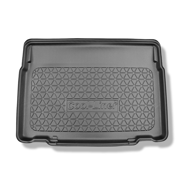 Vasca baule compatibile con Citroen C3 Aircross II SUV (11.2017-2024) - vano portabagli inferiore; piano di carico regolabile nella posizione piu' bassa oppure senza piano di carico regolabile; sedile posteriore ribaltabile e traslabile - tappetino per ba