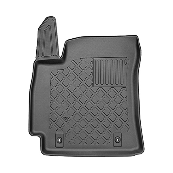 Tappetini Auto in TPE compatibili con Hyundai Kona II SUV (04.2023-....) - non per la versione elettrica; anche per la versione ibrida - tappeti auto neri