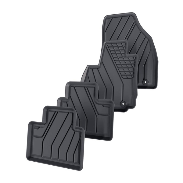 Tappetini Auto in TPE compatibili con MG ZS SUV (2024-....) - tappeti auto neri