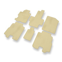 Premium tappetini auto in velluto compatibili con Honda FR-V (2004-2009) - tappeti auto beige