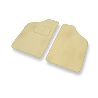 Premium tappetini auto in velluto compatibili con Fiat Cinquecento (1990-1998) - tappeti auto beige