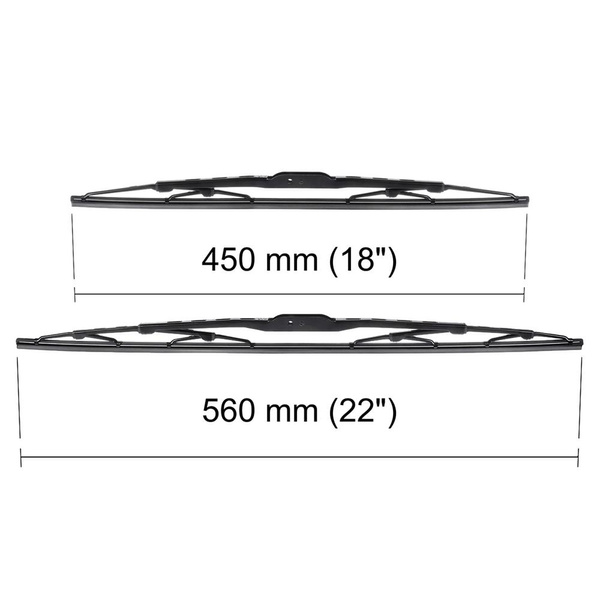 Spazzole tergicristallo anteriori compatibili con Mazda 6 I Liftback (04.2002-08.2007) - tergicristalli auto - lame tergilunotto - spazzole standard