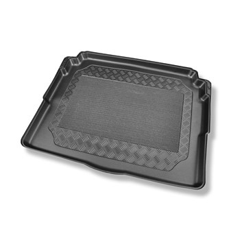 Vasca baule compatibile con Peugeot 3008 II SUV (11.2016-....) - vano inferiore per piano di carico regolabile; per / senza piano di carico regolabile Flex Floor); non per versione ibrida - tappetino per bagagliaio - tappeto bagagliaio per auto